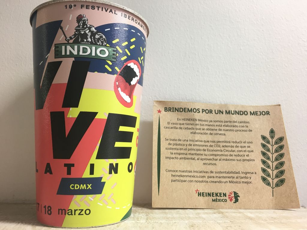 HEINEKEN México sustituye vasos de plástico por vasos elaborados con cascarilla de cebada